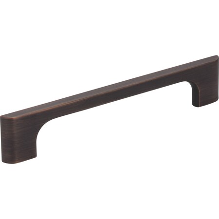 Jeffrey Alexander 128 mm Center-to-Center Brushed Oil Rubbed Bronze Asymmetrical Leyton Cabinet Pull 286-128DBAC